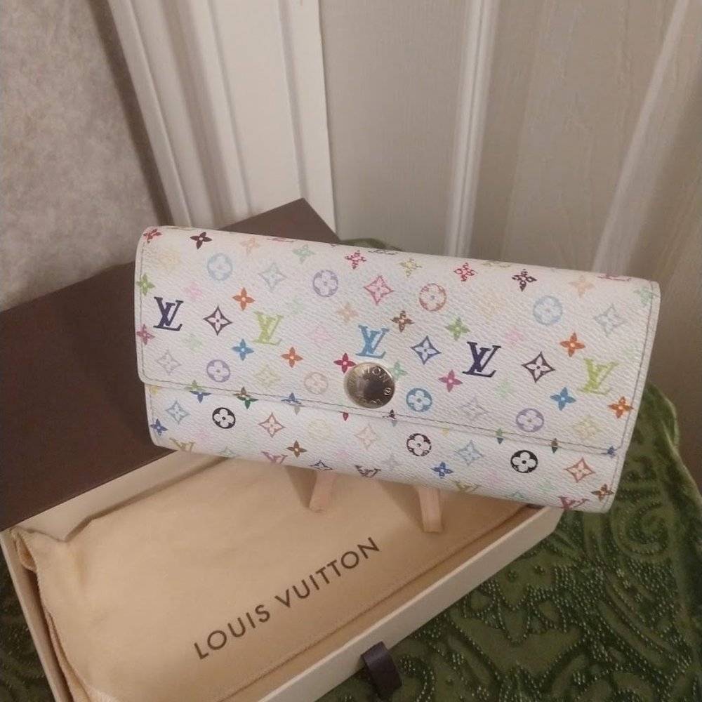 Louis Vuitton Multicolor Sarah 10 Credit Wallet
